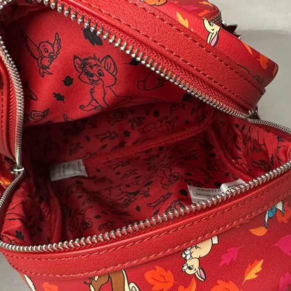 Loungefly Disney Parks Forest Friends Woodland Critters, Red - New Without Tags
